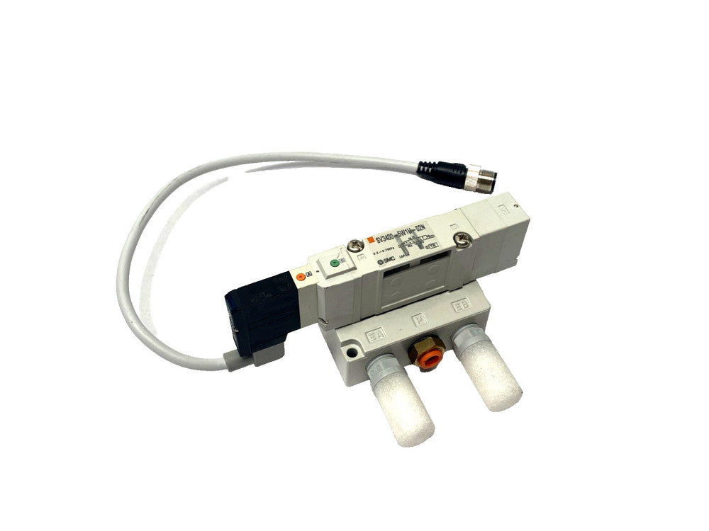 SMC SV3400-5W1U-02N Solenoid Valve & Subplate 1/4" NPT