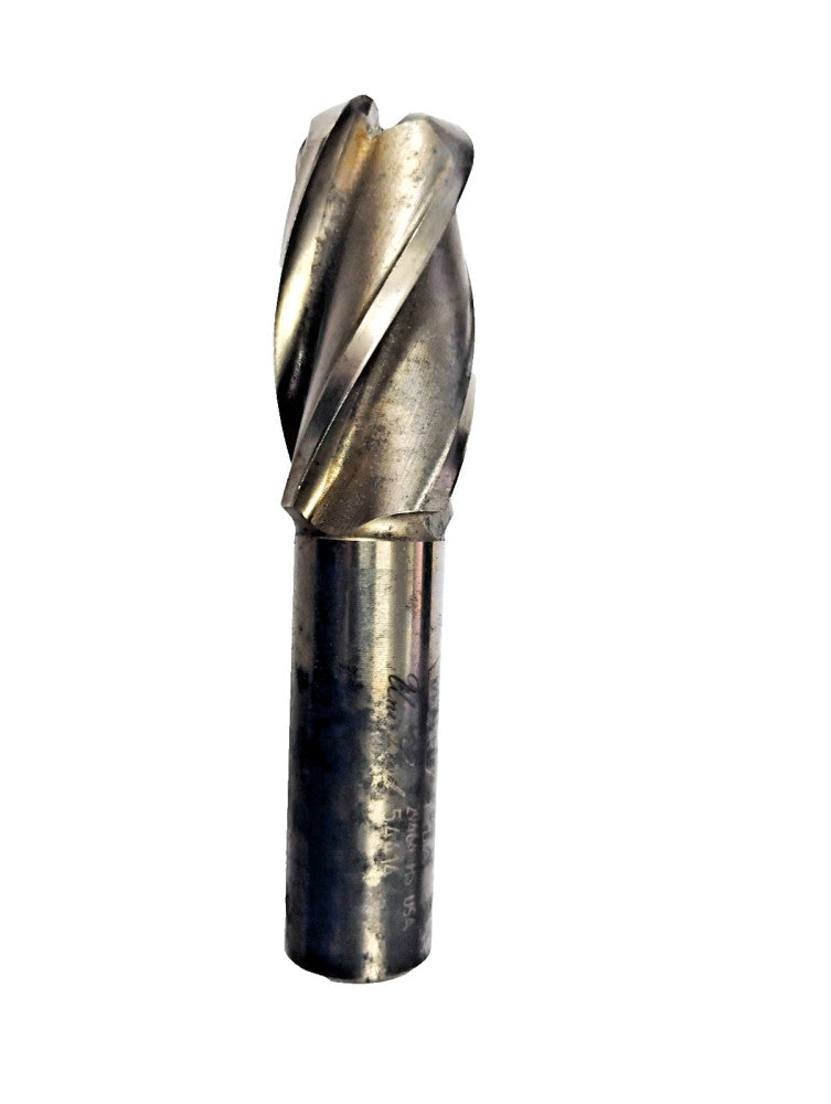 WELDON 1" BALL RH END MILL 4-FLT 4-5/32" OAL 1-7/8" LOC 3/4" SHANK HSS A32-5