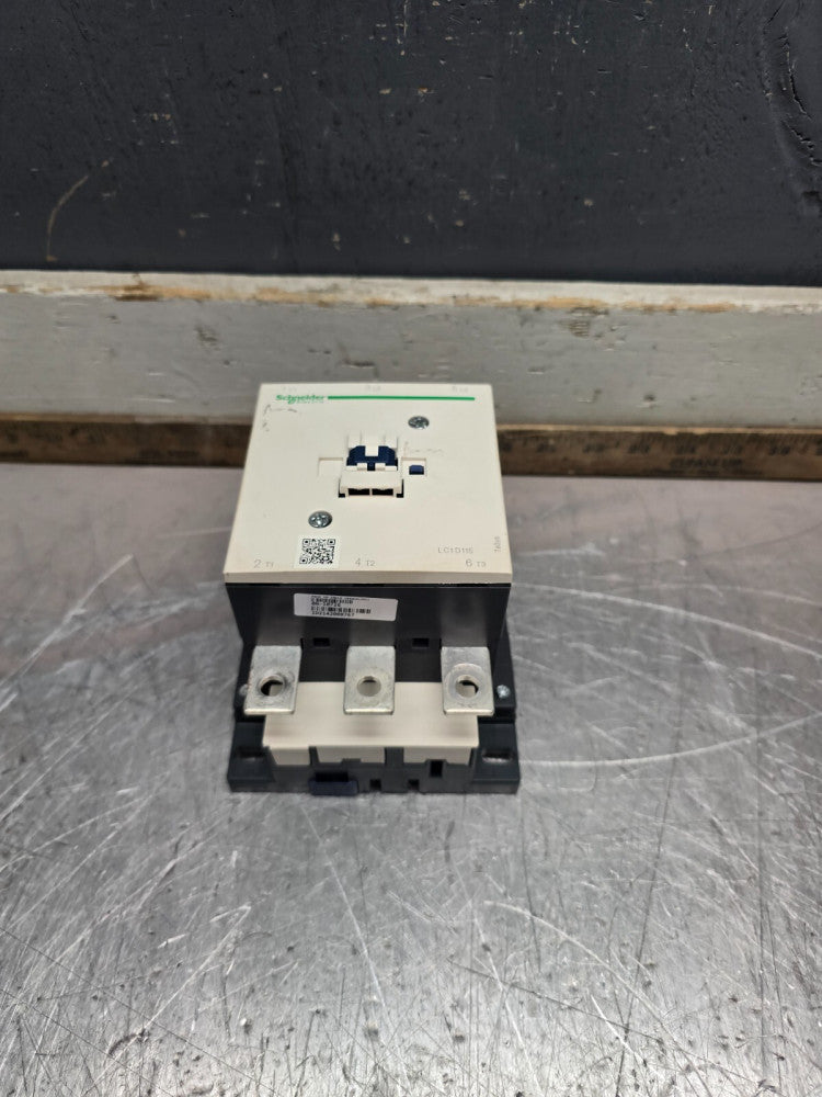 SCHNEIDER LC1D115 3P  24V-COIL 100HP 600V CONTACTOR, USED TAKEOUT,M/O !