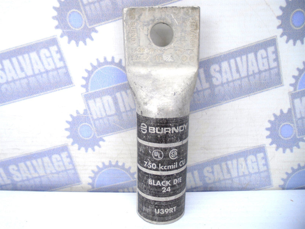  BURNDY - YA39N - COMPRESSION HYLUG -750kcmil LONG BARREL 600V 35kA Tin Over CU