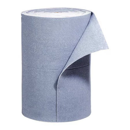 Pig Blu102 Sorbent Roll, 64 Gal, 30 In X 150 Ft, Universal, Blue, Fibers