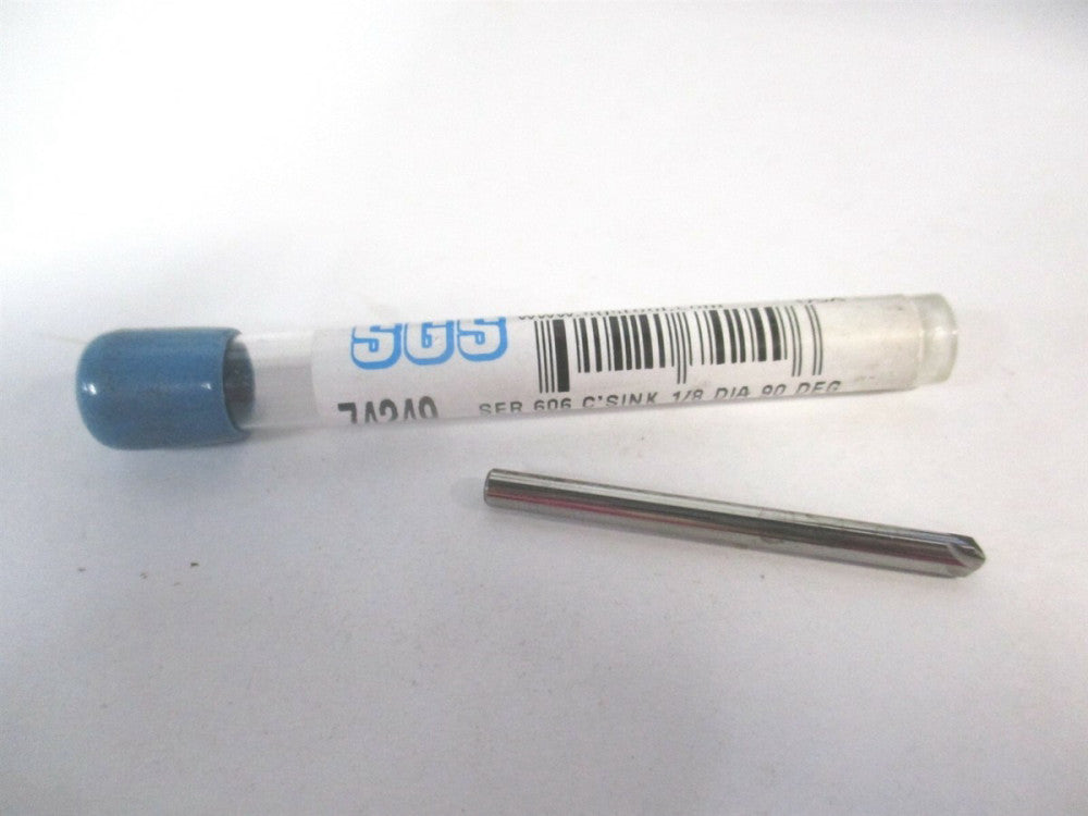 SGS (74249) 1/8" x 1/8" x 1-1/2" OAL Solid Carbide 6 Flute Straight Countersink 