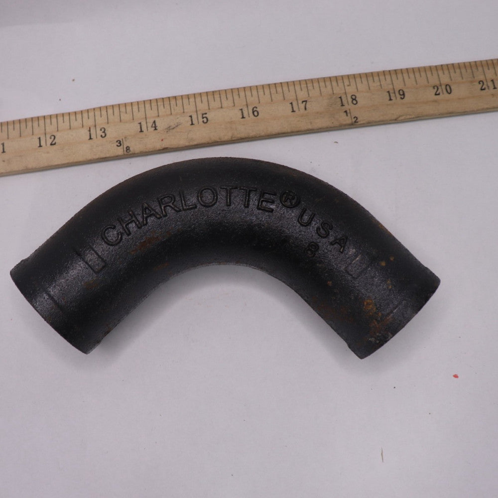 (2-Pk) Charlotte 90 Degree Elbow No Hub Cast Iron 1/4 Bend x 1-1/2"
