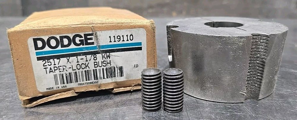 Dodge 2517 X 1-1/8-KW Taper-Lock Bushing Nos Surplus