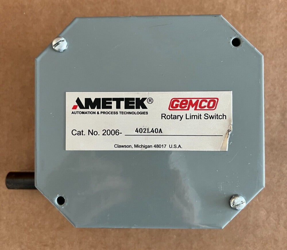 GEMCO ROTARY LIMIT SWITCH, 2006-402L40A, NEW NOT IN BOX! MAKE OFFER!