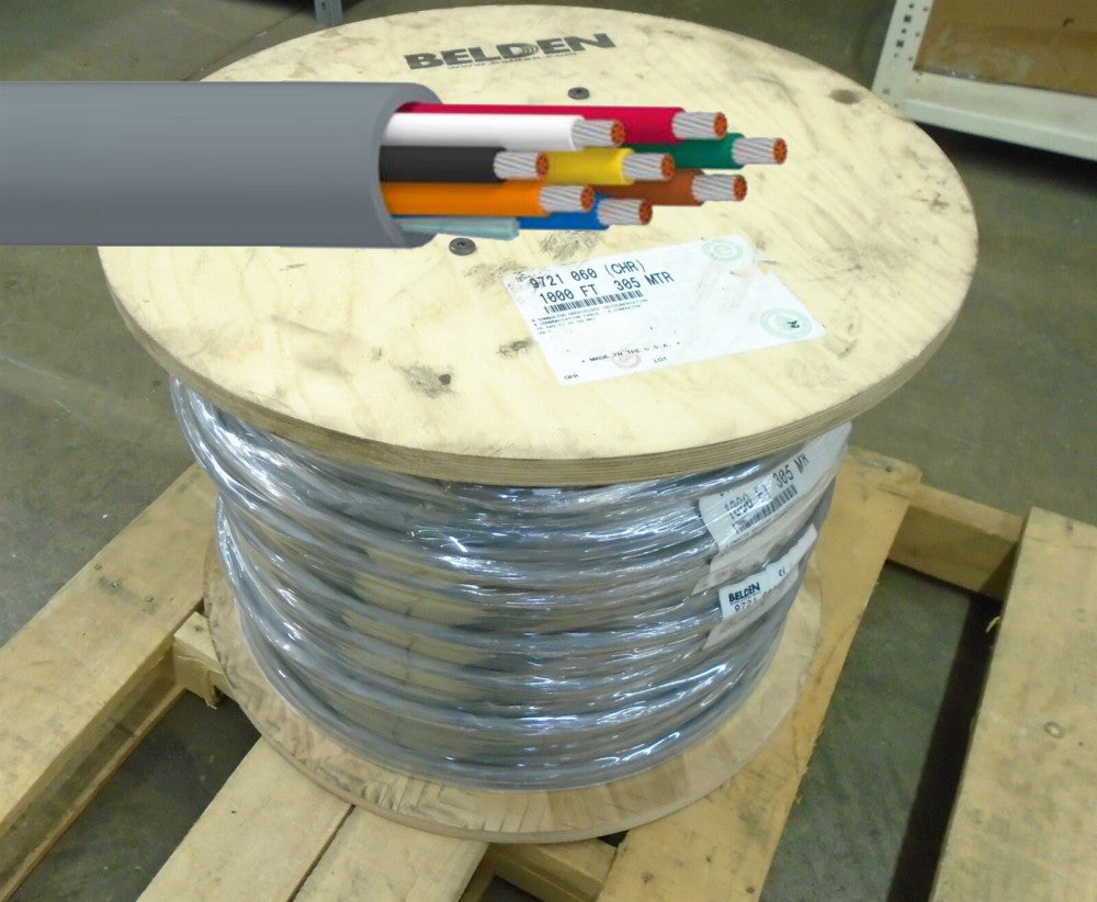 BELDEN - 9721 060 CHR - 8-C - WIRE - 16AWG 600V - Tinned Copper - 1000ft 305M