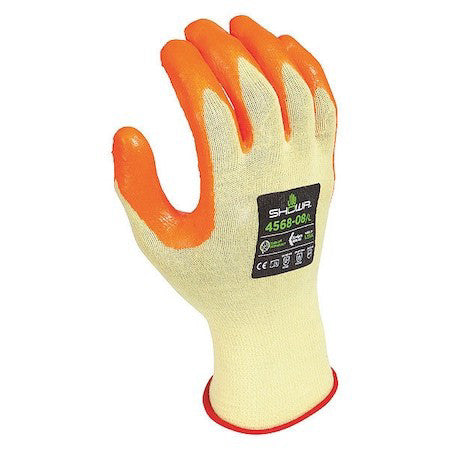 Showa 4568L-08-V Knit Gloves, Cut Level A4 ,Dipped ,Nitrile ,Grip ,L 1 Pr