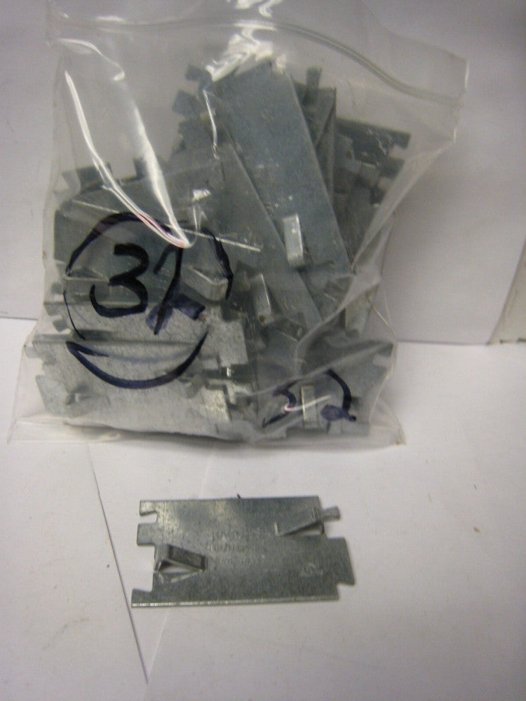 Lot Of 32 Electrical Metal PUZZLE PLATES 2712 CABLE PROTECTORS 2 3/4" Raco FaShp