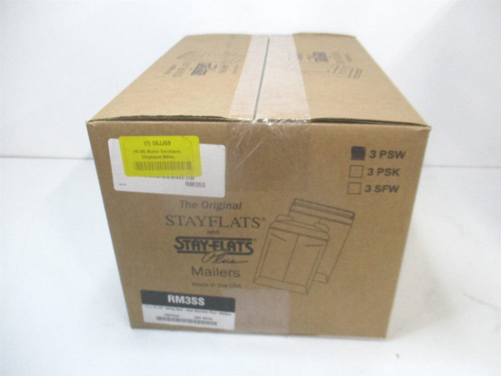 (RM3SS) 11-3/4 in x 13-1/2 in 0.02 in Thick White Mailer Envelopes - Lot of 100 