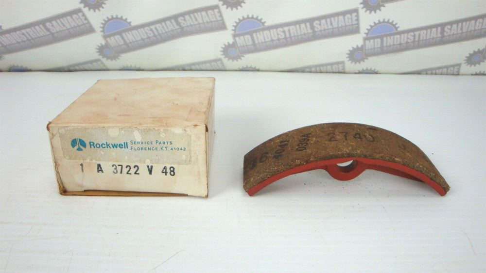 Genuine ROCKWELL ( 1 A 3722 V 48, 1A3722V48 ) # 125245H1 BRAKE SHOE (NEW in BOX)