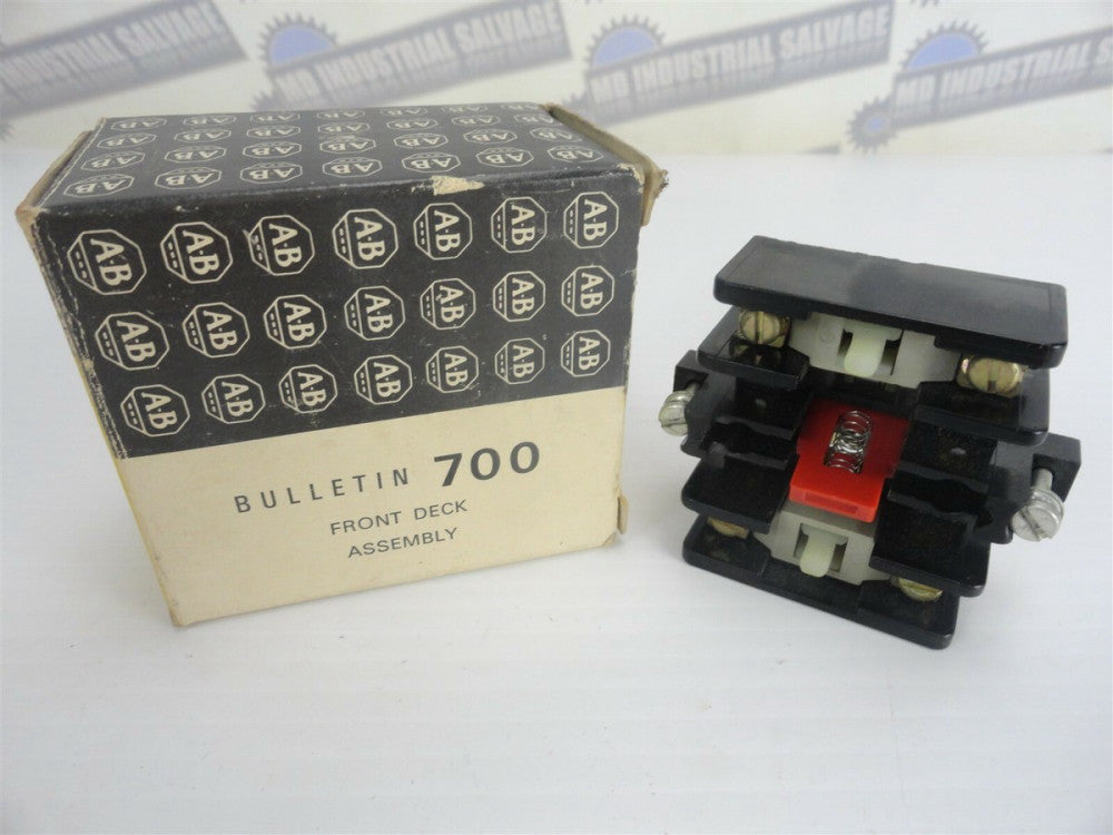 ALLEN BRADLEY - Relay, Contact Block 700NA40 - Front Deck Assembly, 4 Pole (NEW)