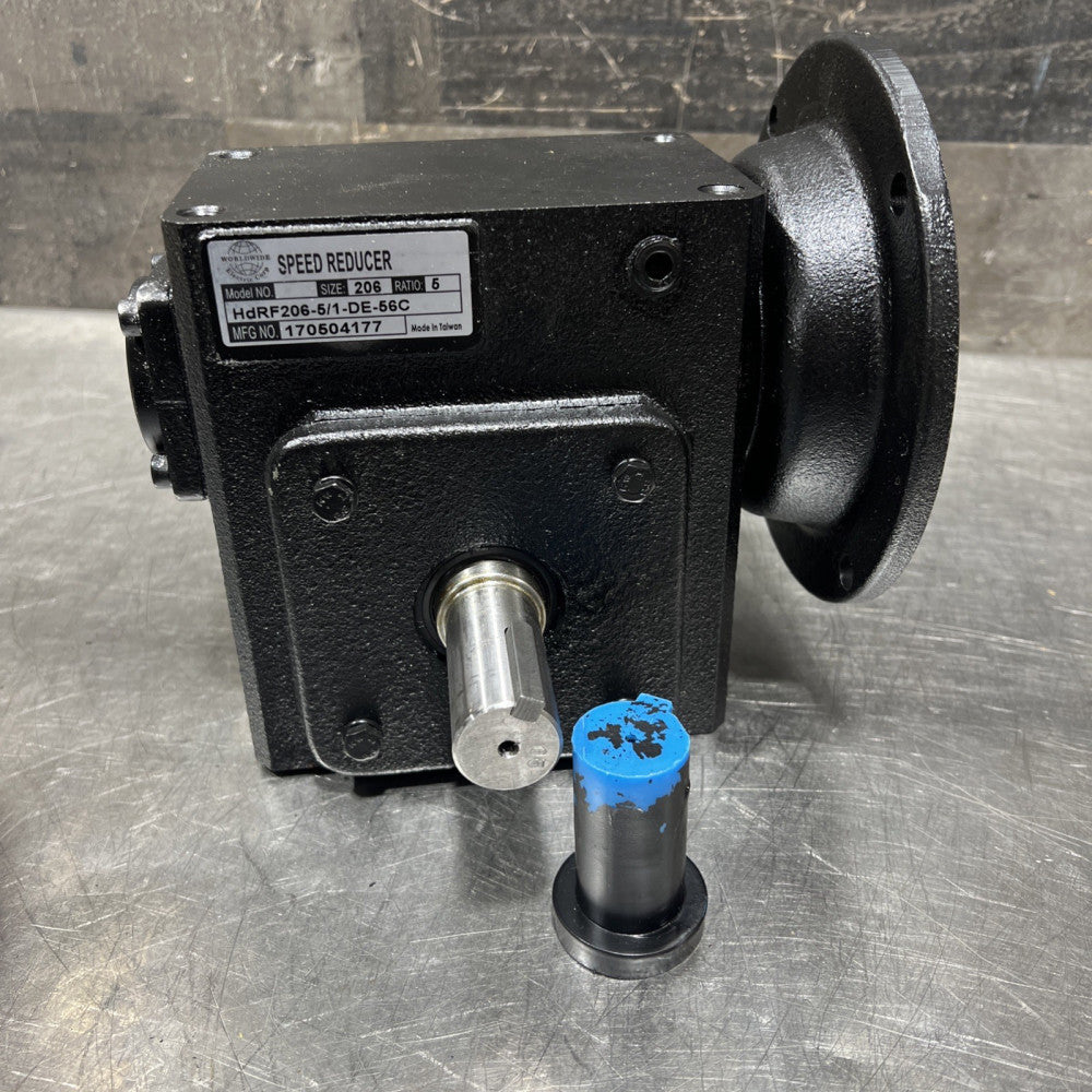 World Wide Electric Corp Model No HdRF206-5/1-DE-56C Gear Reducer Nos Surplus