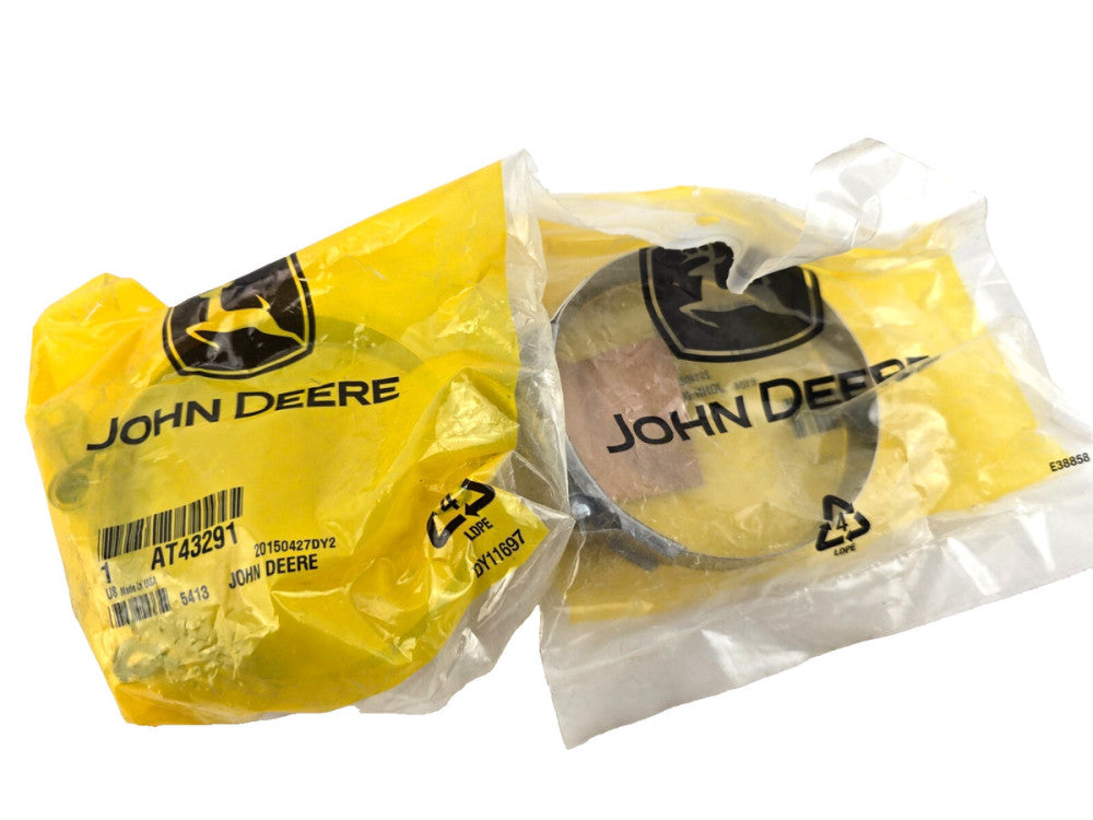 2pcs Genuine John Deere Suction Line Hose Clamp AT43291