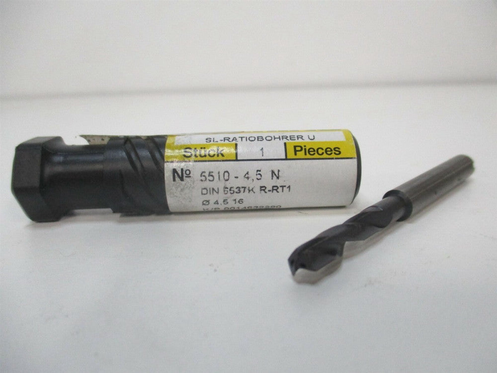 Guhring (9055100045000) #16 140° Spiral Flute Carbide Screw Machine Drill Bit
