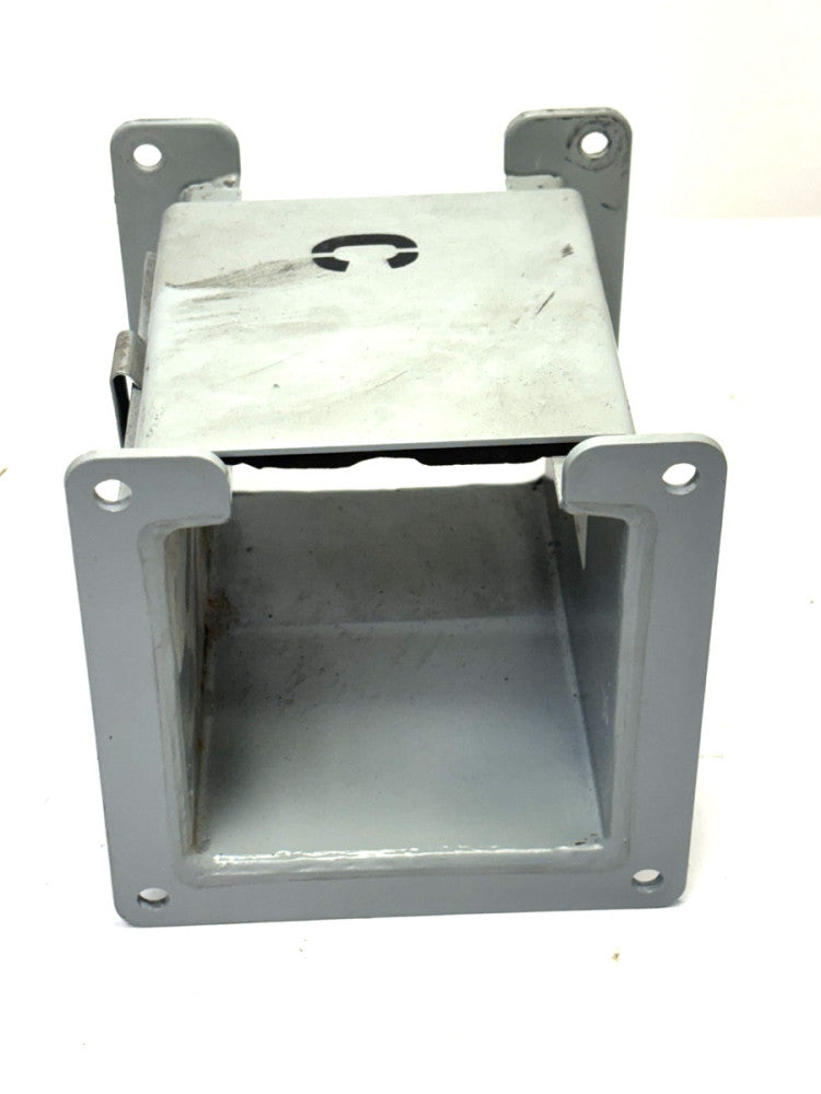 HOFFMAN F44I06 STRAIGHT SECTION 4X4" LAY-IN HINGED COVER TYPE 12, GRAY, STEEL