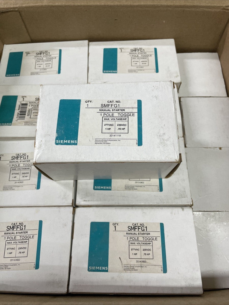 1-Siemens SMFFG1 Manual Starter 1 Pole Toggle