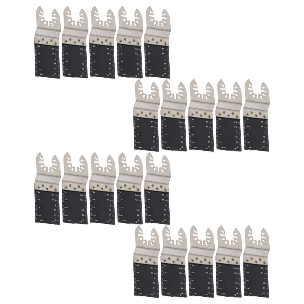 20 Pcs 35-89mm Metal Oscillating Multi Tool Saw Blades Wood Metal Cutter