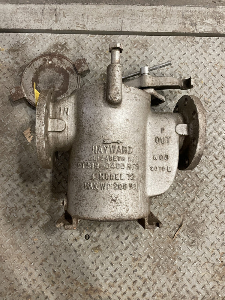 Hayward Model 72 4” Cast Iron Basket Strainer Trap 200psi