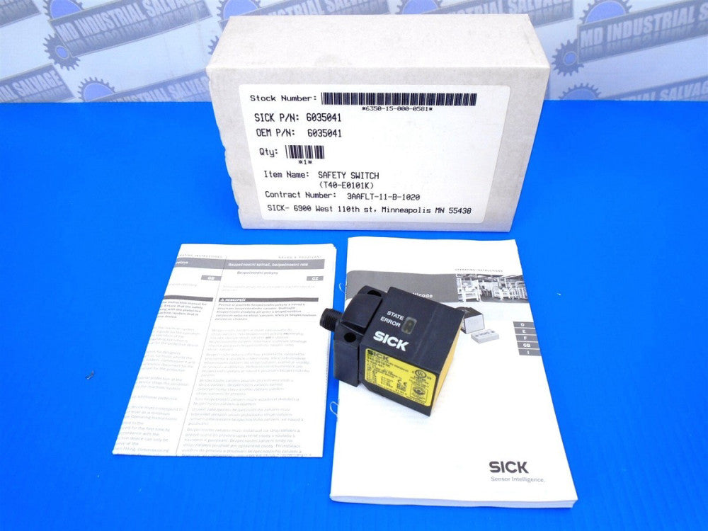 SICK - 6035041 - T40-E0101K - T4000 Non-Contact Safety Switch - 24 to 27.6 VDC