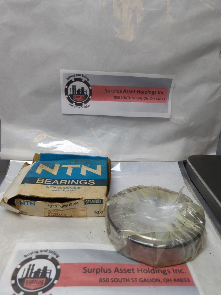 NTN,6316ZZC3,DEEP GROOVE BALL BEARING METAL SHIELDED NOS