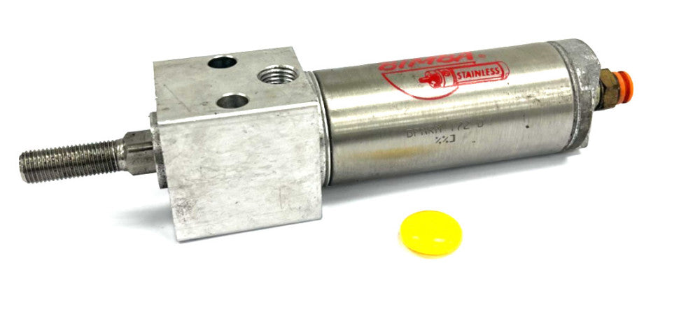 BIMBA BFNRM-172-D PNEUMATIC CYLINDER 1-1/2" BORE DOUBLE ACTING OAL 8"