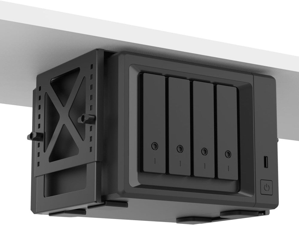 Monzlteck Adjustable Under Desk PC or NAS Mount Bracket Holder Heavy Duty