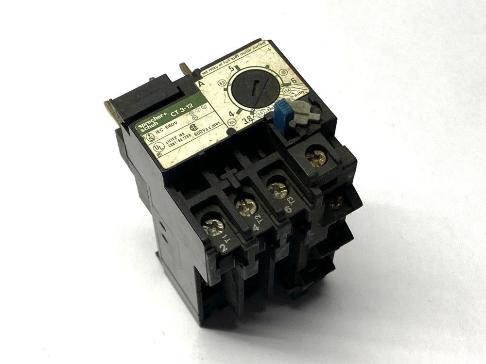 Sprecher+Schuh CT3-12-6 Thermal Overload Relay 3.8-6A