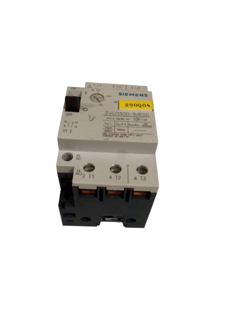 SIEMENS 3VU1300-1ME00 MOTOR STARTER 0,4-0,6A   UNMP