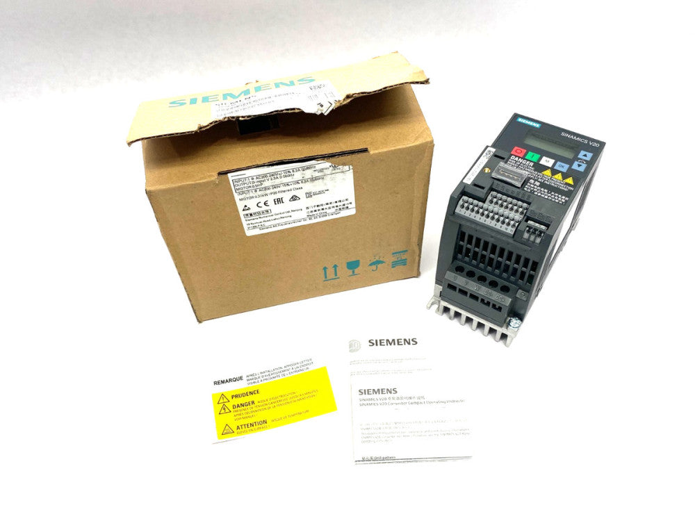 Siemens 6SL3210-5BB13-7BV1 SINAMICS V20 Converter Drive