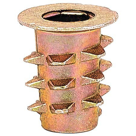 Zoro Select 901032-13-Pk50 Hex Drive Threaded Insert, #10-32 Int Thrd Sz, 33/64