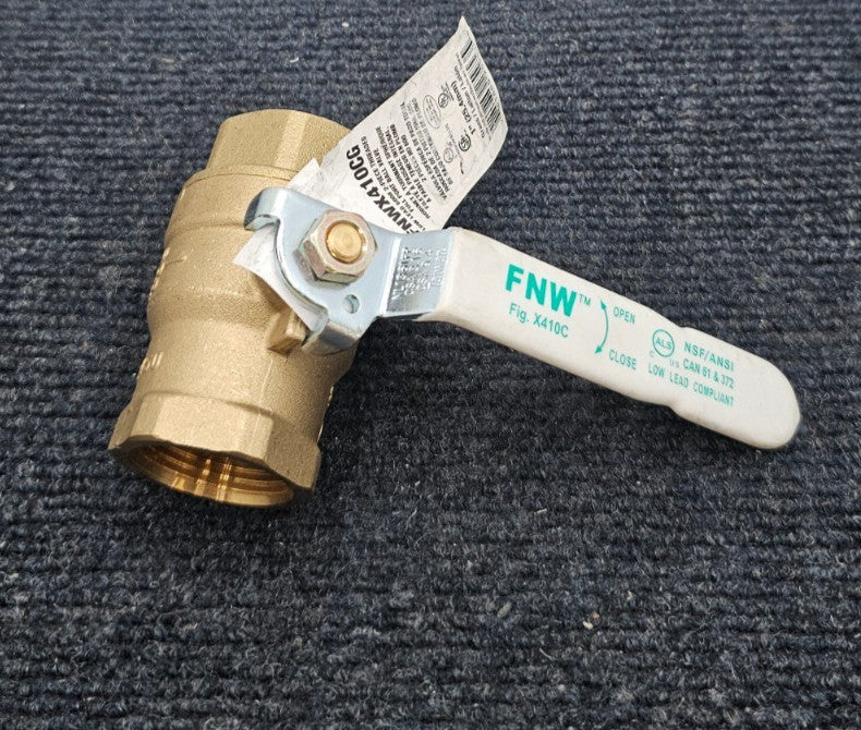 FNW FNWX410CG: 1" Two Piece Full Port Ball Valve 1" 600 WOG X410C