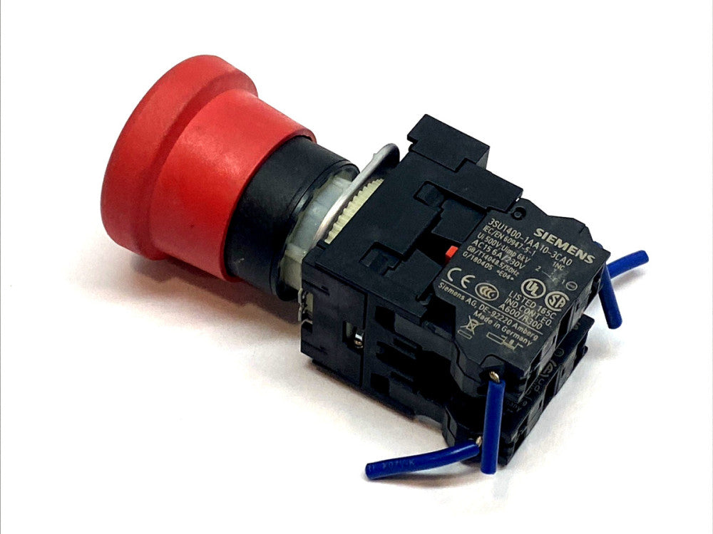 Siemens 3SU1100‑1HB20‑1PA0 Emergency Stop Push button