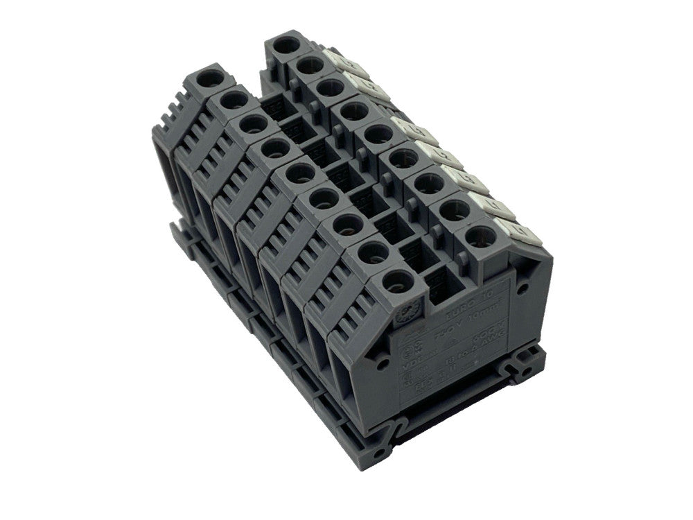 Morsettitalia Euro 10 Single Level Terminal Block 10 Square mm LOT OF 9
