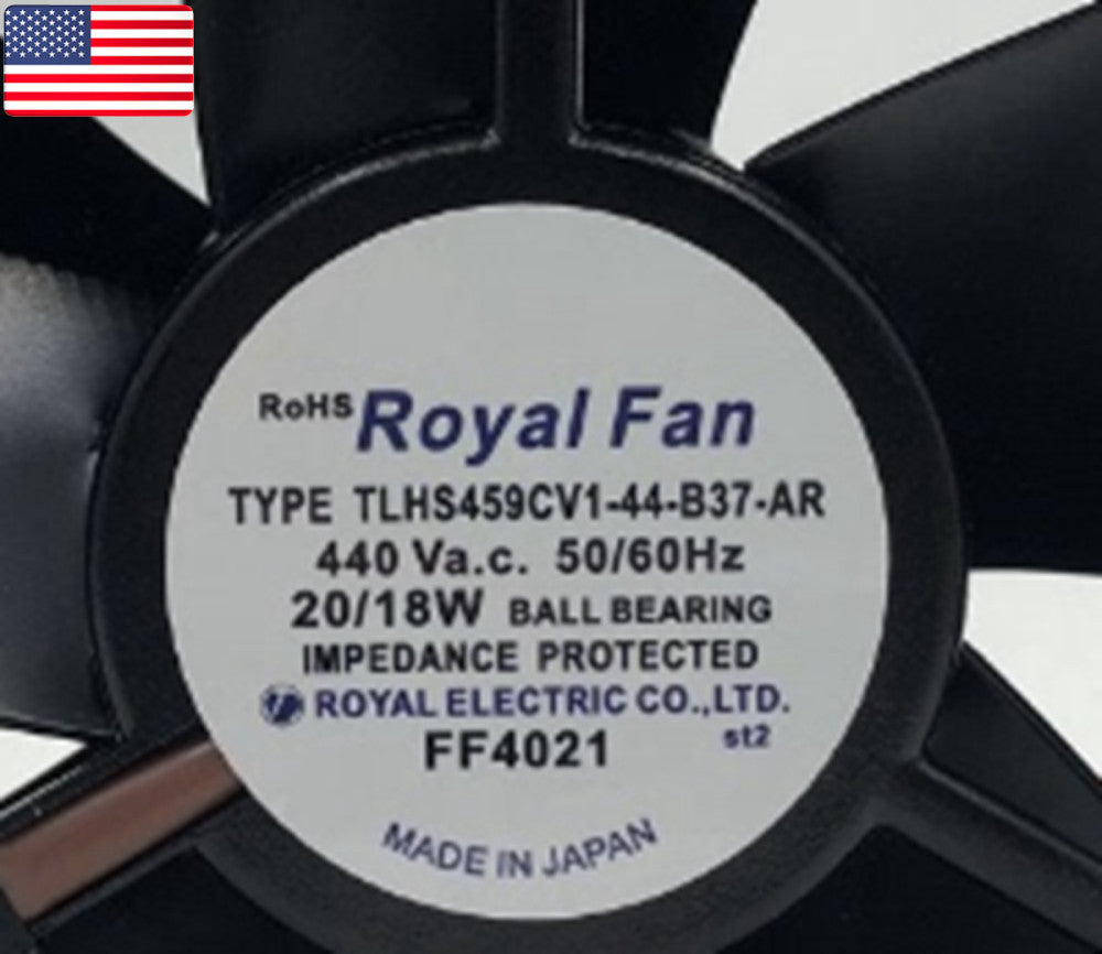 One Brand New Royal Fan TLHS459CV1-44-B37-AR Cooling Fan 440V - US Stock