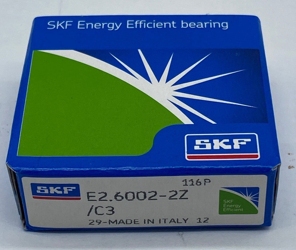 SKF E2.6002-2Z/C3 Deep Groove Ball Bearing, 15mm Bore 9mm Width 