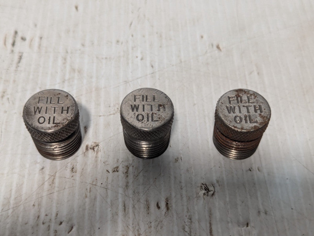Lot of 3 Steel Oil Plug 86826 3/4" Diameter 1" Height + Returns