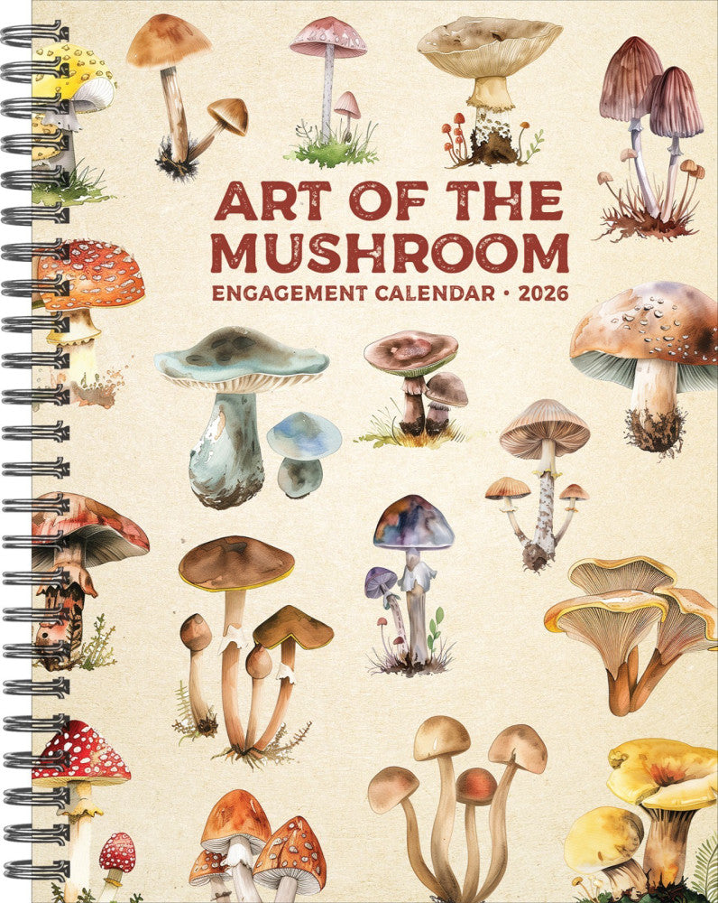 Art of the Mushroom 2026 6.5" x 8.5" Engagement Calendar