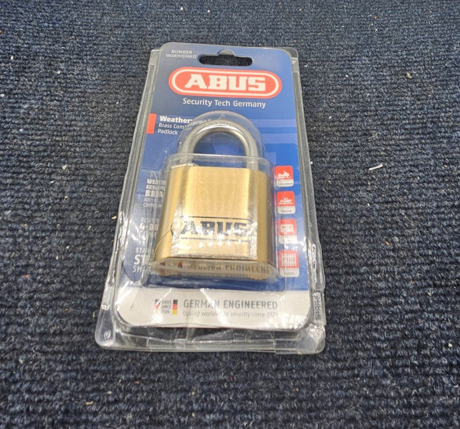 Abus 180Ib/50 Weatherproof Brass Combination Padlock 15812