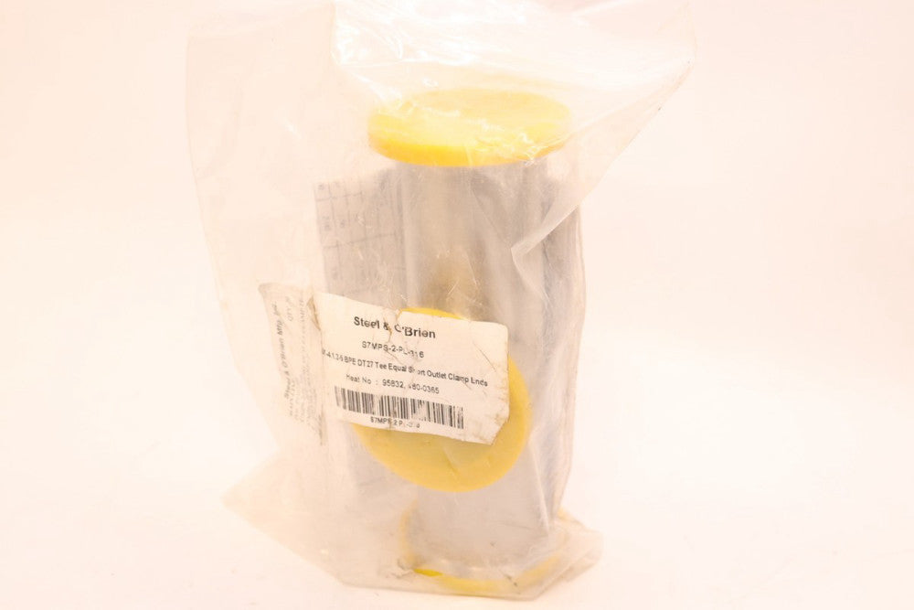 Steel & O'Brien Short Outlet Clamp End Tee Yellow 2" BPE S7MPS-2-PL-316