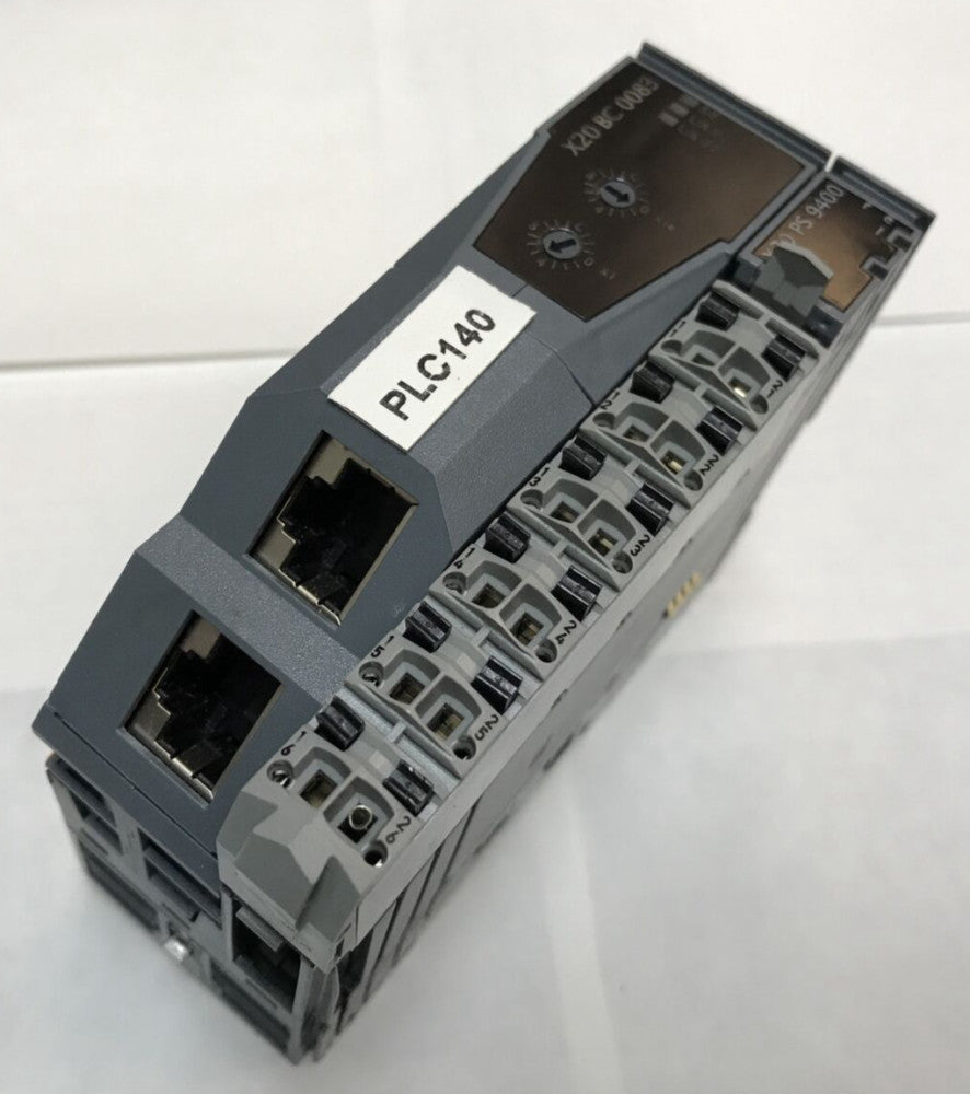 B&R POWERLINK X20BC0083 Bus Controller with X20PS9400 Power Supply, X20BB80 Base