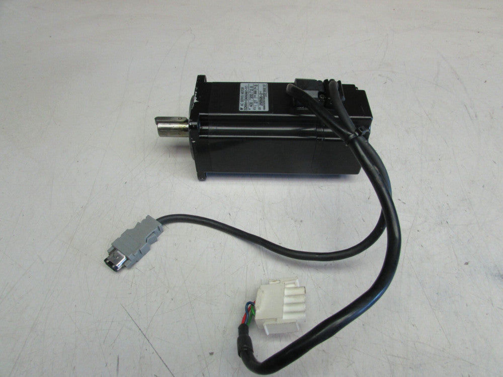 YASKAWA SERVO MOTOR 400W 200V 2.8A 3000RPM SGMAH-04AAA41-Y1 XLNT USED TAKEOUT !!