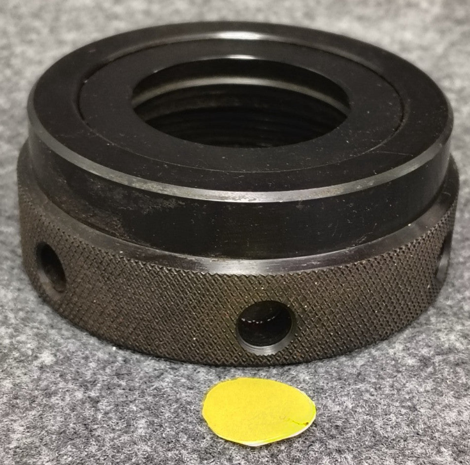 UNBRANDED 2-1/2" LOCKNUT FOR COLLET CHUCK 3-1/2" OD 1-3/8" WIDTH STEEL MATERIAL