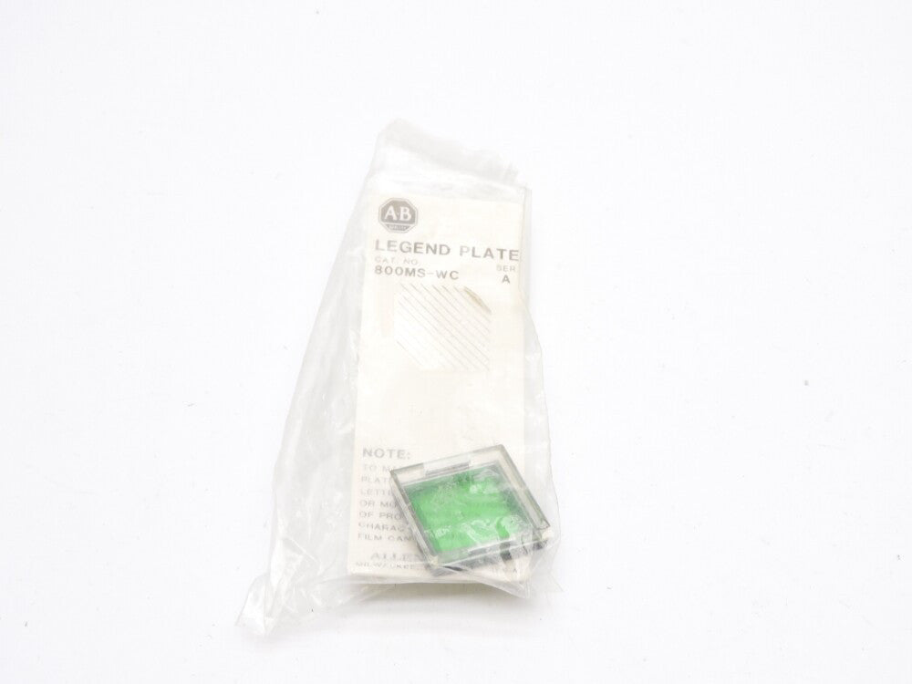 ALLEN BRADLEY 800MS-WC SER. A (GREEN) NSMP