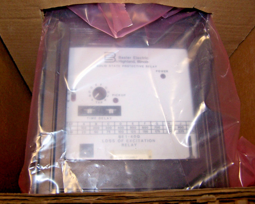 New Basler Electric BE1-40Q Loss Of Excitation Relay BE140Q F3EE1RA1N1F