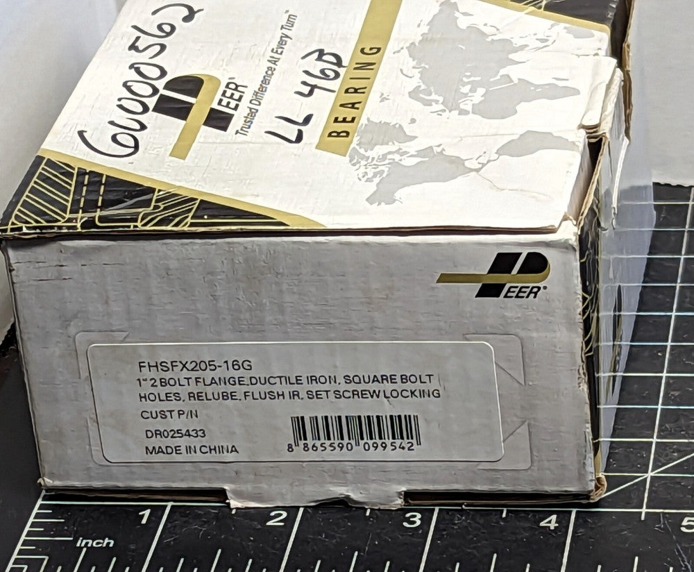 FHSFX205-16 PEER / SKF Bearing 2 Bolt Narrow with Set Screws [A10B5]
