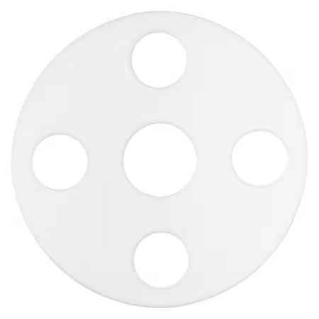 Zoro Select Bulk-Fg-1152 Full Face Ptfe Flange Gasket For 4" Pipe, 1/16" Thick,