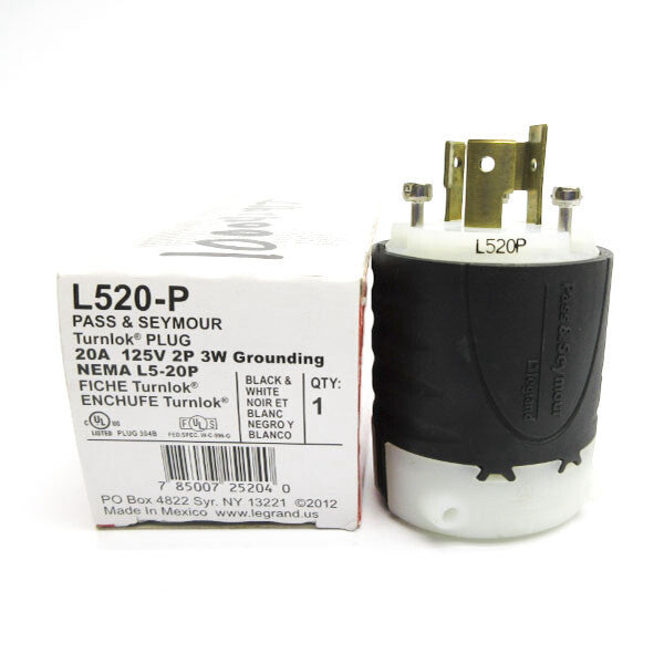 PASS&SEYMOUR L520-P 125V 20A NSMP