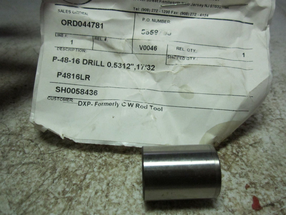 Boneham Metal SH0058436 P4816LR 17/32 Diameter Steel Drill Bushing
