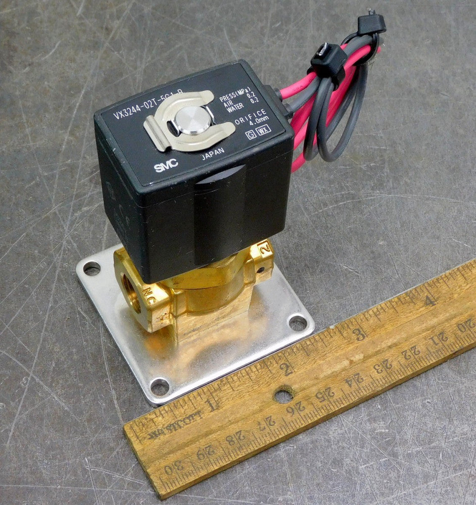 SMC VX3244-02T-5G1-B 3 Port Solenoid Valve 1/4" NPT