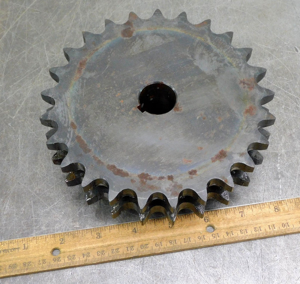 Martin D60B25H Double Roller Chain Sprocket #60 25 Teeth 1" Bore